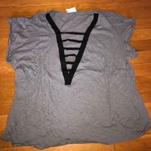 Grey ladder tee shirt